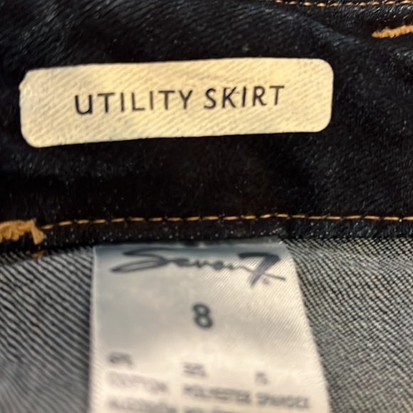 SEVEN7 Women’s Denim Utility Skirt Size 8 - Picture 8 of 8
